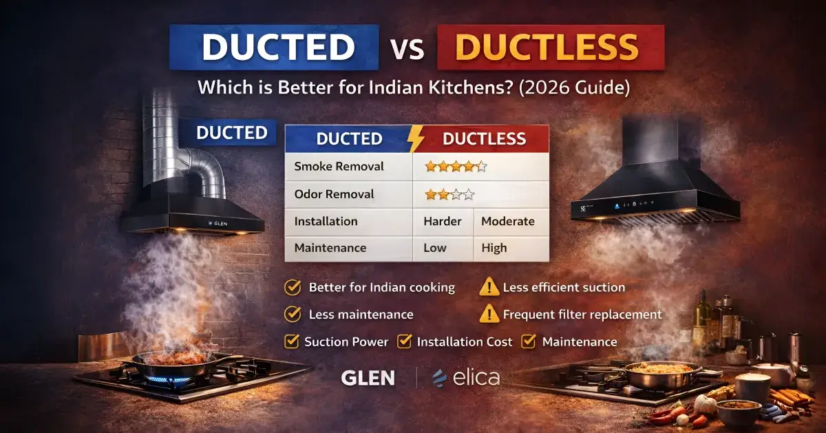Ducted vs Ductless Kitchen Chimney