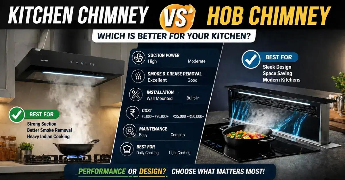 Kitchen Chimney vs Hob Chimney
